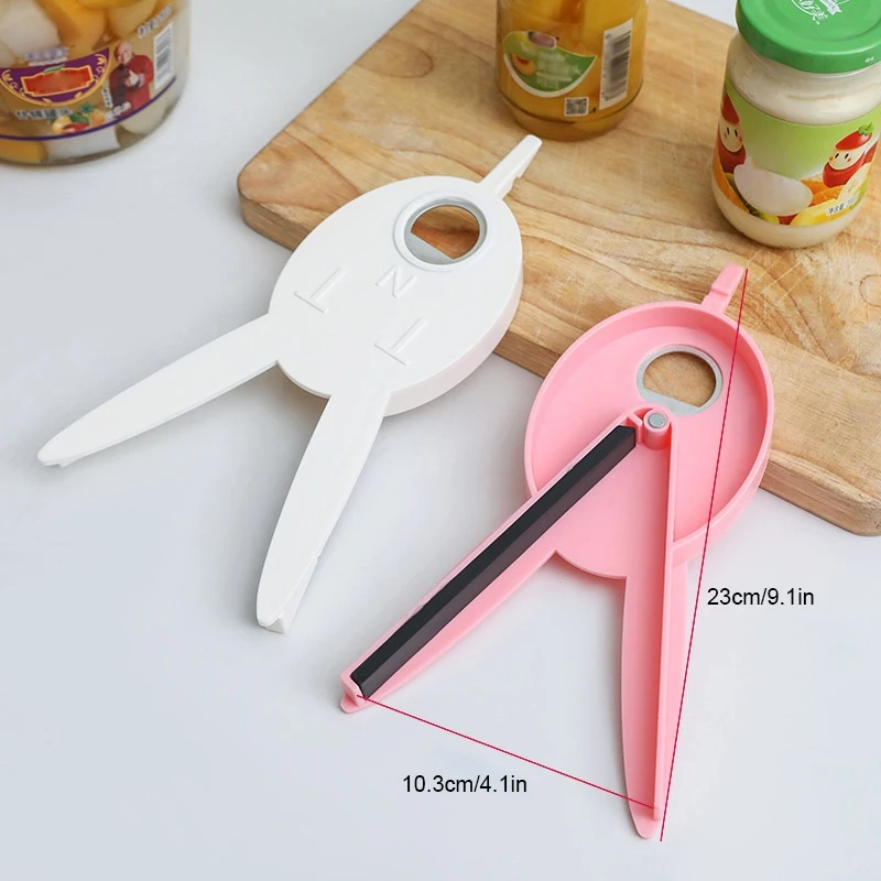 Multi Function Can Opener Cute Rabbit Shape Easy to Use Bottle Opener For  Kitchen Gadget MUMR999