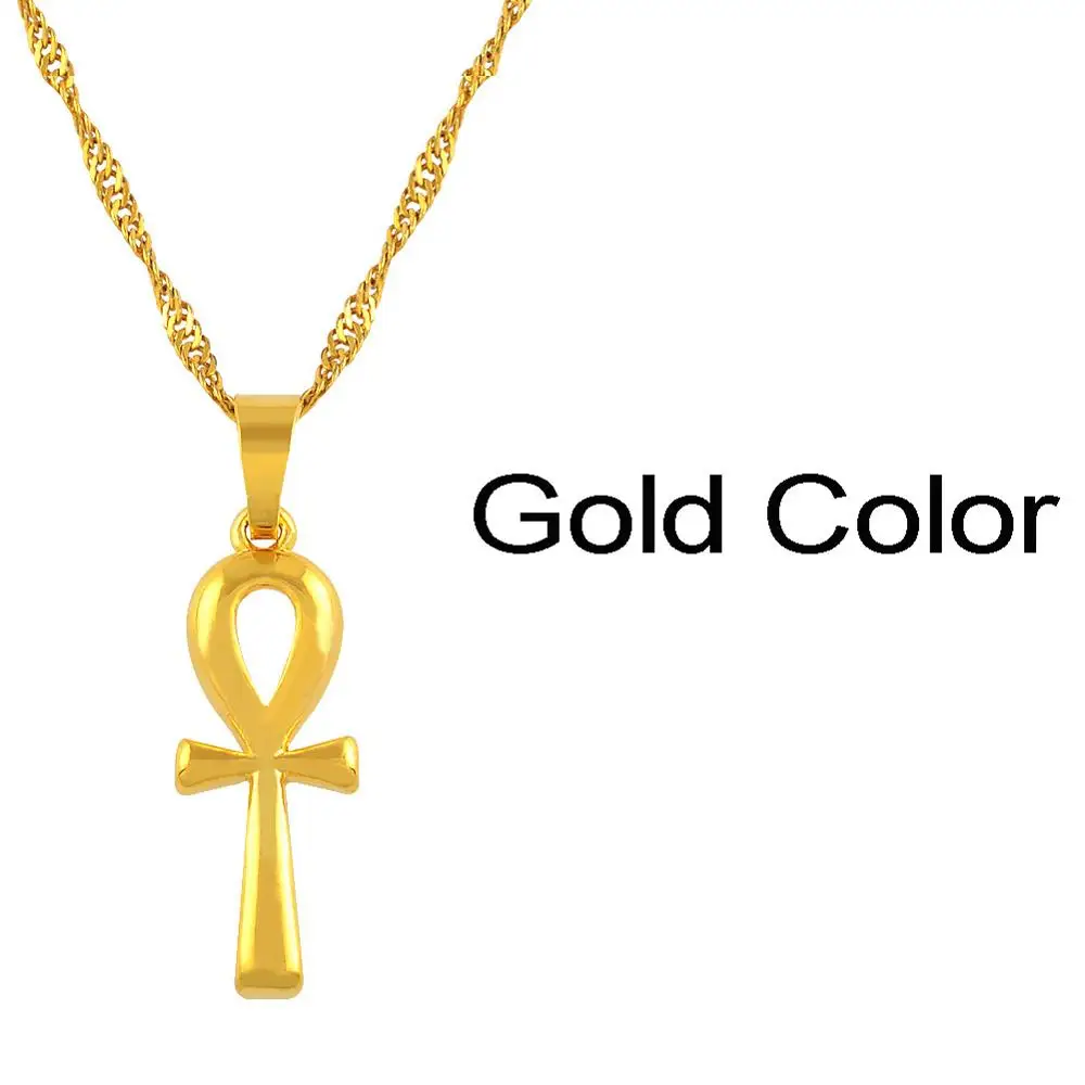 Anniyo Египетский Анкх крест женское ожерелье с подвеской девушки ...