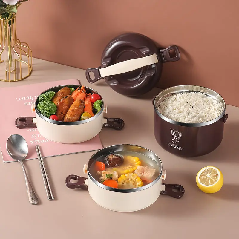 Multi-layer Bento Lunch Box 304 Stainless Steel for Students and Office Worker Food Storage Container