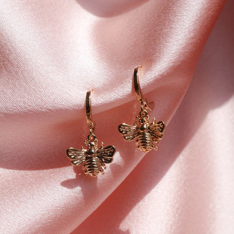Romantic Honeybee Drop Earrings
