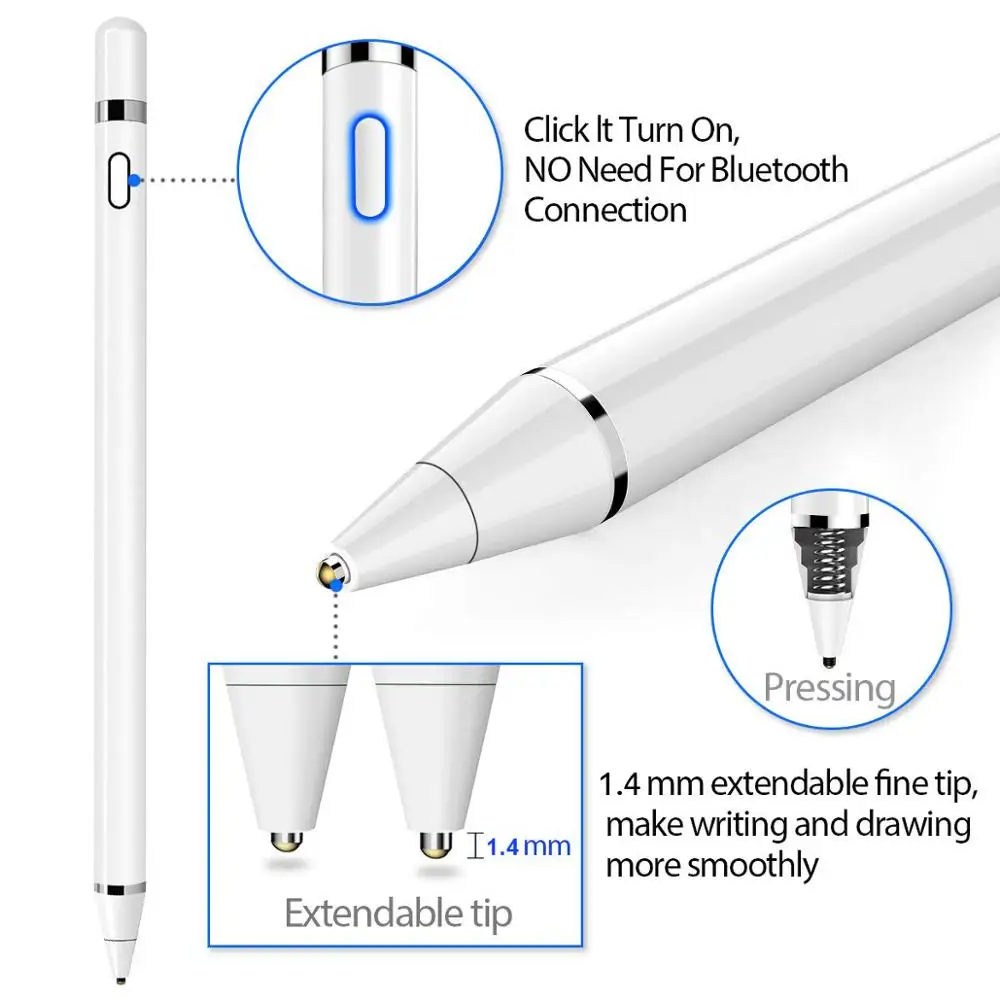 Stylus pen For Apple iPad Pro 11 12.9 10.5 9.7 Apple Smart touch pencil 2 for Air 3 mini 4 5 Huawei tablet ipad 10.2 accessories