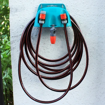 

Wall Mounted Hose Hanger Holder Universal Screws Watering Pipe Holder Bracket Universal Pipe Holder Storage Garden Tools