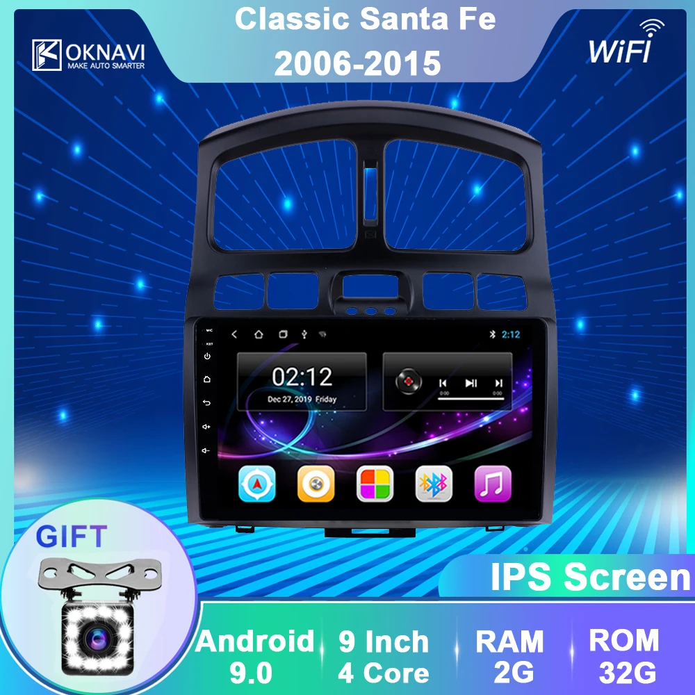 OKNAVI 2 Din Автомобильный мультимедийный плеер для Hyundai Classic Santa Fe 2006 2009-2015 GPS навигация автомобильный аудио стерео радио без DVD SWC OKNAVI 2 Din Автомобильный мультимедийный плеер для Hyundai Classic Santa Fe 2006 2009-2015 GPS навигация автомобильный аудио стерео радио без DVD SWC