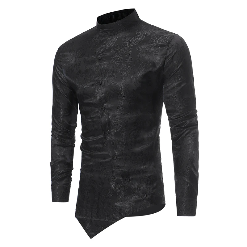 New African Man Fashion Clothing Rich Bazin Dress Africa Dashiki 5Color Casual Long Personality Maxi Shirt for Men Dresses - Color: Black