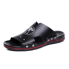 Мужские сандалии мужская летняя пляжная обувь из натуральной кожи мужские сандалии обувь больших размеров удобные мужские сандалии в римском стиле