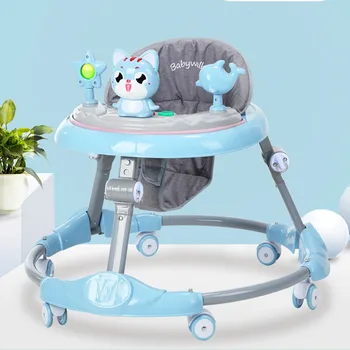 

Slient Wheel Multi-function Baby Walker Newborn Baby Small Child Starter Learning To Walk Toddler Toys with music