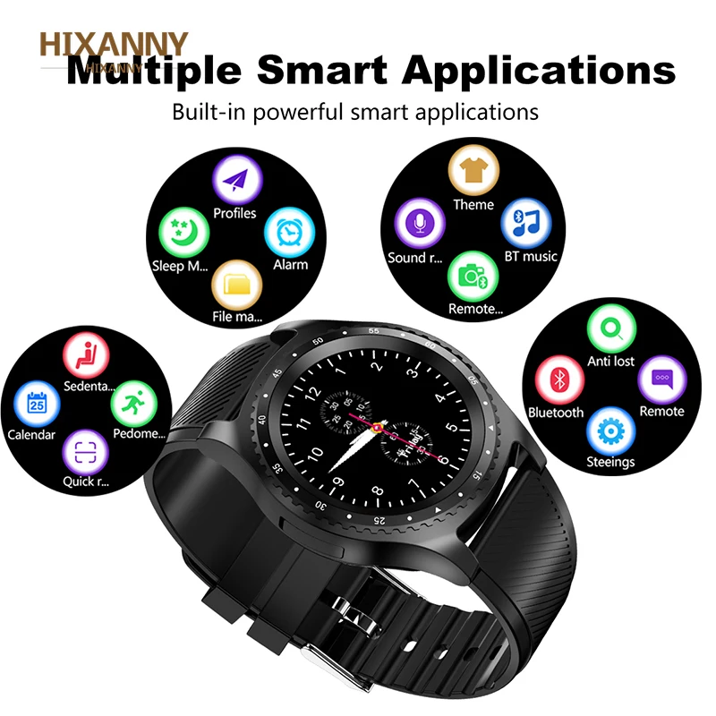 Najtaniej 2019 nowy inteligentny zegarek mężczyźni kobiety z ekranem dotykowym i modułem bluetooth wodoodporny sport Smartwatch obsługa karty sim Reloj Inteligente + Box