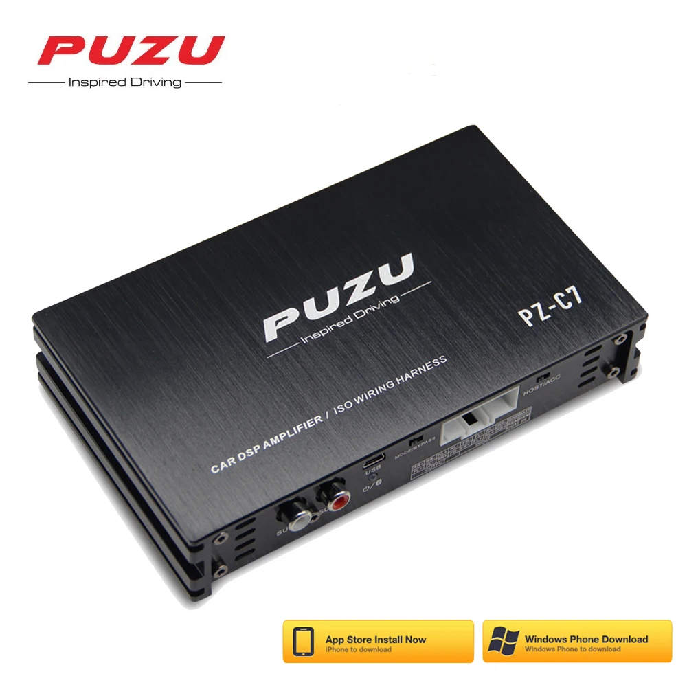 PUZU C7 8 полос 12 В 4x150 Вт автомобильный DSP усилитель цифровой аудио процессор Bluetooth Wi-Fi для компьютера мобильного телефона настройка эквалайзера