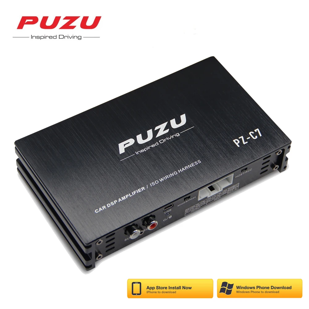 Автомобильный DSP усилитель PUZU C7 8 полос 12 В 4x150 Вт цифровой аудио процессор Bluetooth Wi