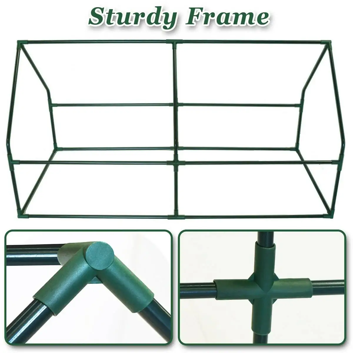 Outdoor 180*90*90cm PE Warm Mini Garden Greenhouse with 2 Zipper Doors For Growing Plants,Seedling,Flowers in Any Season