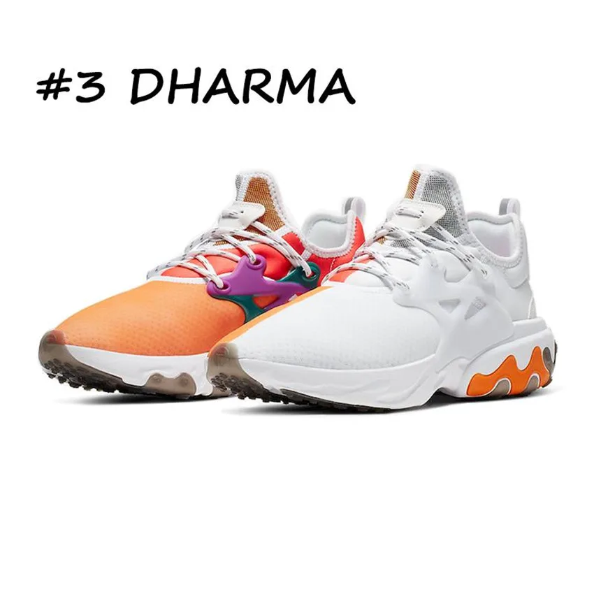 Новинка react presto BEAMS мужские и женские кроссовки DHARMA Тройной Черный фантом красный еле вольт Мужские дышащие спортивные кроссовки