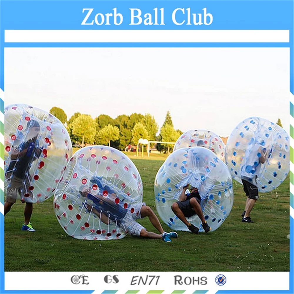 10PCS(5Red+5Blue) 1.0mm 100%TPU Bumper Ball,Bubble Soccer Suit,Bubble Football