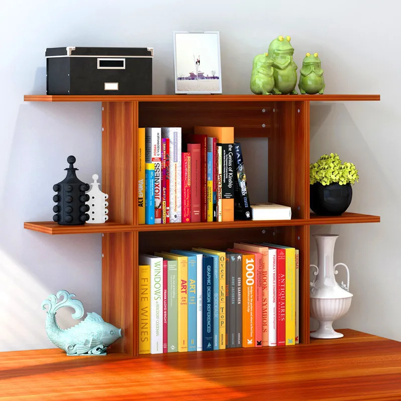 

Simplicity Wall Desktop Storage Bookshelf Students Organizing Book & Magazine Rack Put Office Desk on Storage Shelf Small Booksh