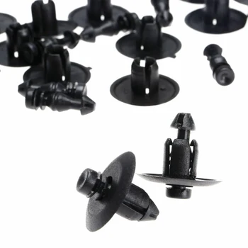 

Set Door Trim Clips Accessories Car Auto 50Pcs Black Nylon Fastener Fender