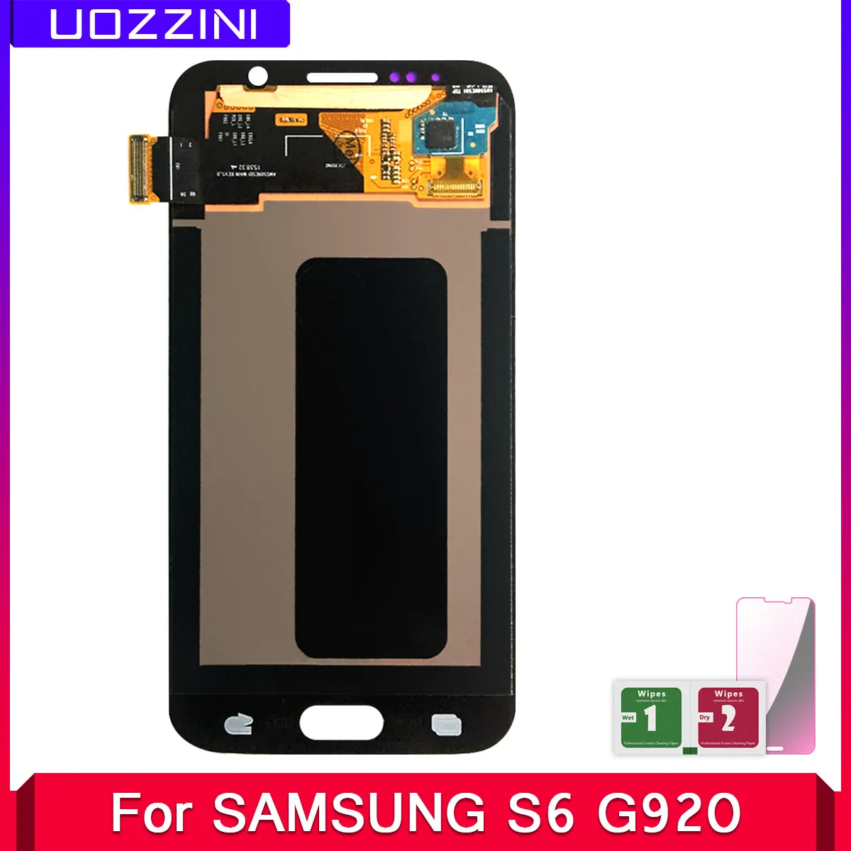 

2 Pcs Super Amoled S6 for SAMSUNG GALAXY S6 G920 SM-G920F G920F G920FD LCD Display Touch Screen Digitizer Replacement