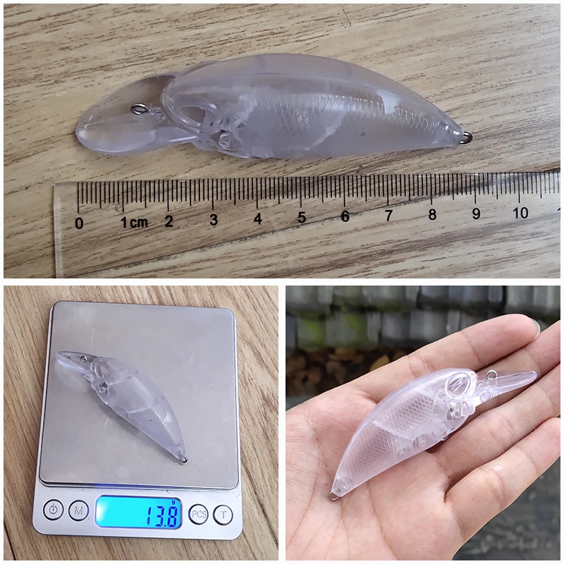 Minnow заготовки наживок 5 шт./партия 8,5 см 13,8 г Неокрашенная Приманка Minnow тела пластиковые прозрачные DIY жесткая приманка искусственная приманка