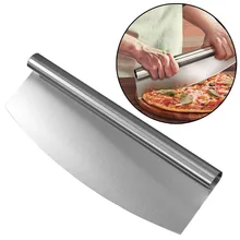 Нож для пиццы из нержавеющей стали, коммерческое использование, нож для пиццы, полувстряхиватель, нож для пиццы, многоцелевой нож для пиццы