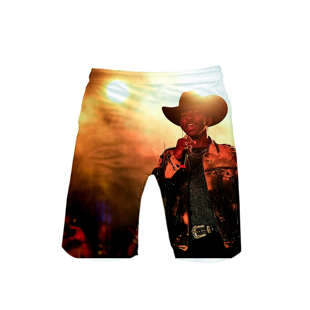 Lil Nas X Новая повседневная одежда с 3D принтом Мужские дышащие и удобные летние шорты вентиляция Пляж Горячая Распродажа шорты плюс