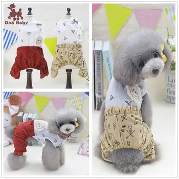 

New Pet Dog Clothes Graffiti Four Leg Pants Fashion Clothing For Small Puppy Dogs Cats Jumpsuit baju anjing hoopet Goods for pet
