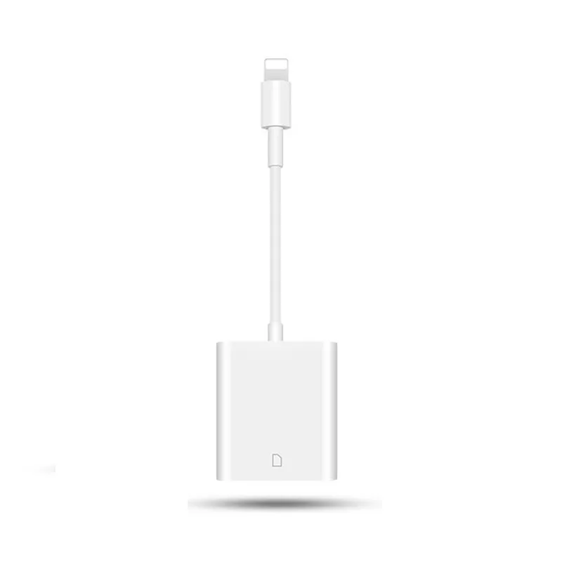 Белый Комбинированное освещение/Micro USB к SD SDHC карта td Reader комплект цифровой камеры совместимый OTG Дата кабель адаптер для iPhone iPad Android - Цвет: Белый