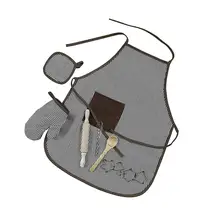 Детский набор для приготовления пищи и выпечки-11 шт., кухонный костюм, ролевые игровые комплекты, фартук, шапка, забавная игрушка для детей, фартук для приготовления пищи