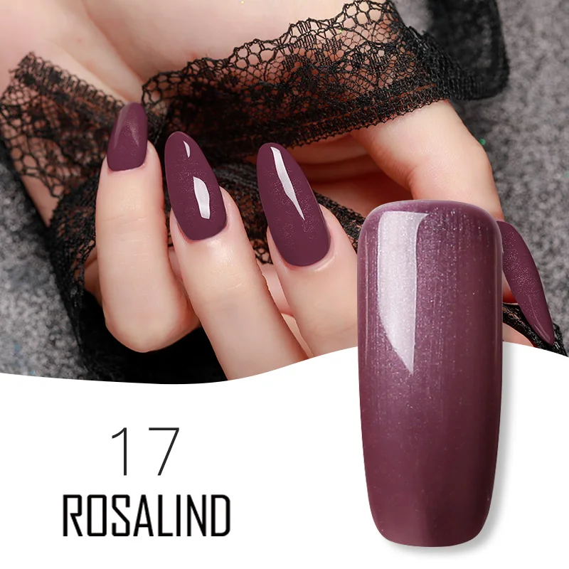 RA17 ROSALIND гель лак для ногтей Набор для маникюра гибридные лаки для ногтей Цвет Полупостоянный УФ-гель для ногтей базовый топ Новинка - Цвет: RA17