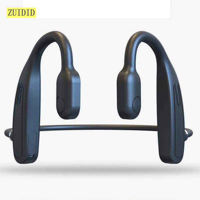 Nova condução óssea fones de ouvido aberto fone de ouvido bluetooth com microfone longo tempo de espera esportes