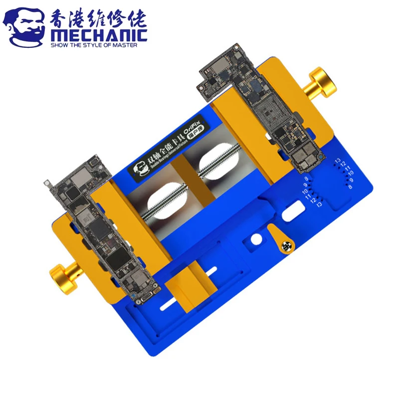 MECHANIC Double Bearing Universal Fixture For iPhone Motherboard IC Chip Dot Matrix Projector Module Repair Clamp Holder