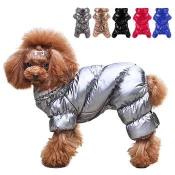 

Puppy Pet Coat Jacket Thicken Winter Warm Fleece Dog Clothes For Small Dogs Waterproof Dog Jumpsuit Chihuahua Clothing Overalls