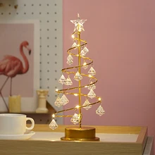 

Crystal Christmas Tree Lamp LED Night Lamp Tree Lights Holiday Decoration Fairy Lights For Bedroom Children’s Girls Lamp Gift