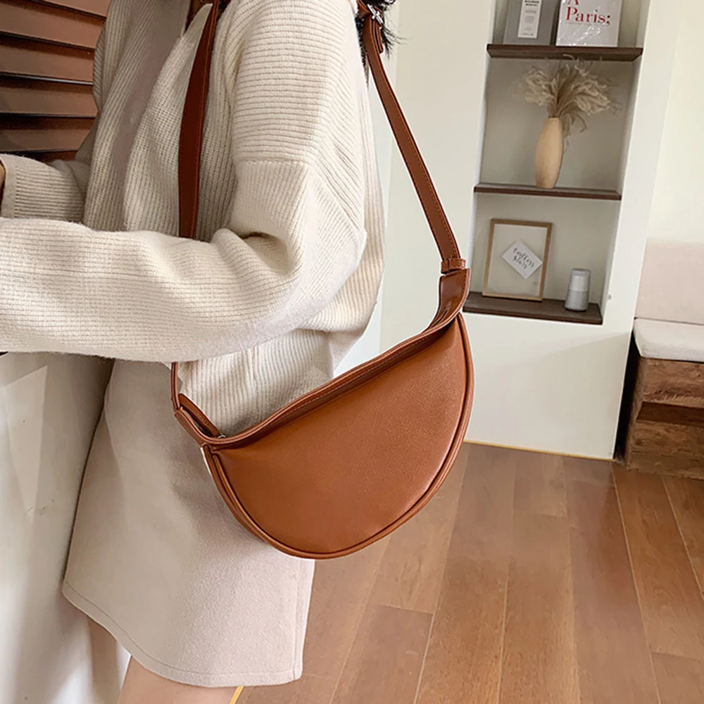 

LOOZYKIT 2020 New Wild fashion Diagonal Women Shoulder Bag Simple Solid Color Mini Saddle Bag Purse Handbag bolsa feminina