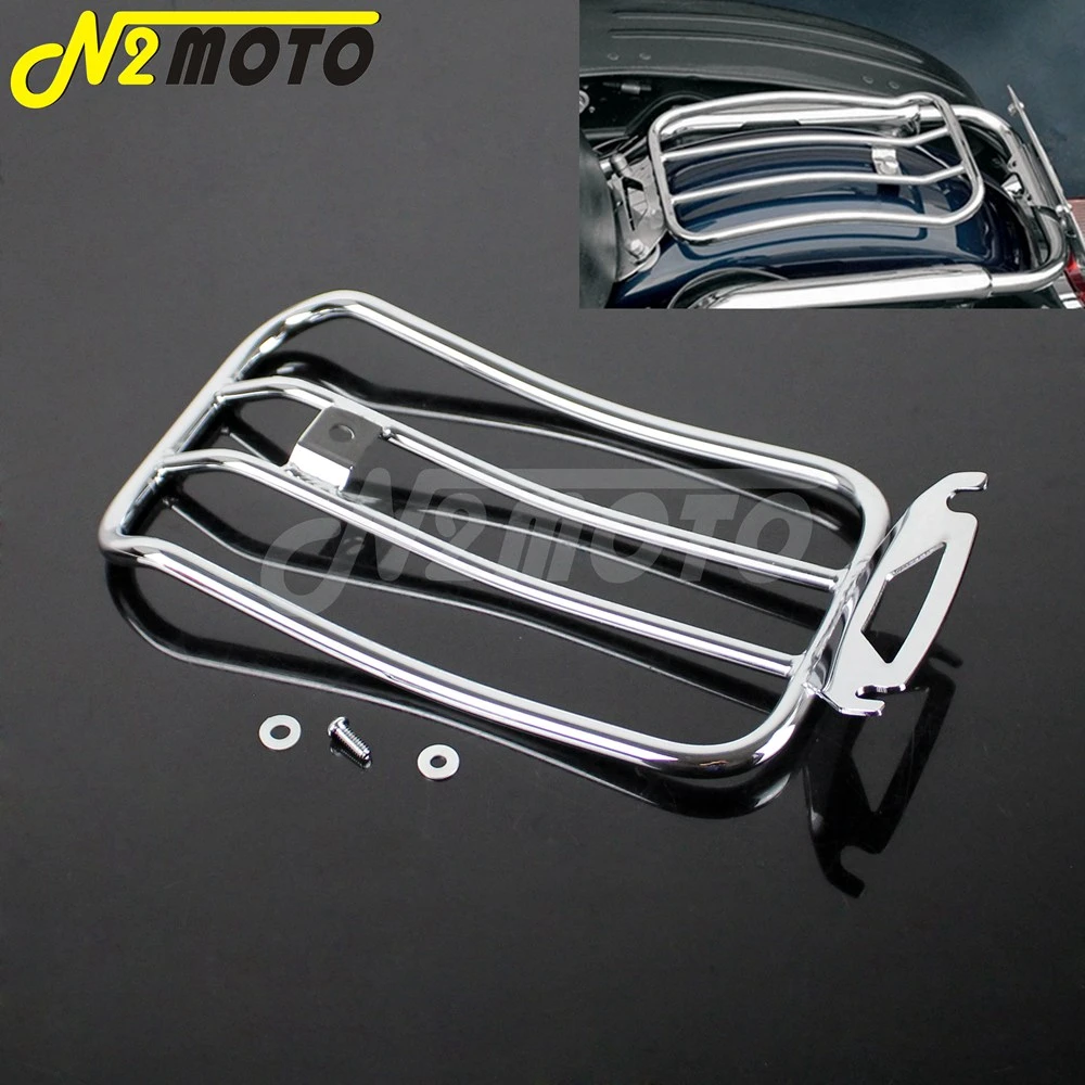 Motorcycle Chrome Rear Solo Seat Luggage Rack For Harley Touring Road King Street  Glide Ultra Limite Flht Flhr Flhx Flt 97-15 - Luggage Racks - AliExpress
