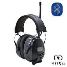 Red NRR 25dB Electronic Hearing Protector With AM FM Radio Ear Muff Eectronic Earmuff For Shooting and Hunting Headset Hearing