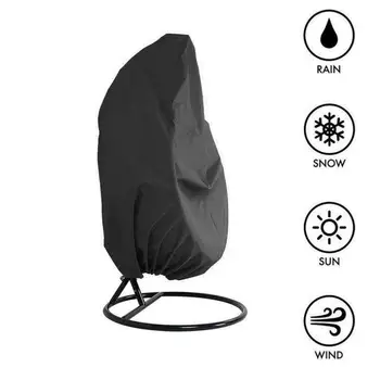 

Garden Hanging Swing Chair Cover Dustproof Waterproof UV Protection Universal Cover Polyester Outdoor Furniture Set