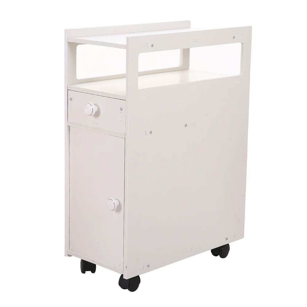 

(22 X 45 X 63cm) Bathroom With Narrow Cabinet Shelf Modern Styele Rack For Home Toliet Towel Shampoo Bottle Soap Storage Rack