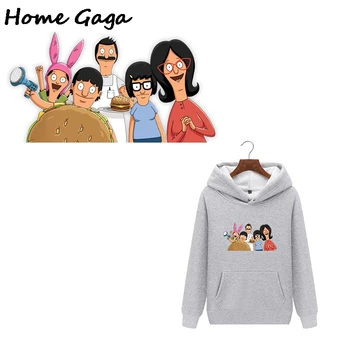 

20pcs/lot Homegaga Funny Cartoon Heat press Transfers Stickers Iron on Patch Handmade Decoration Appliques Jeans T-shirts D1760