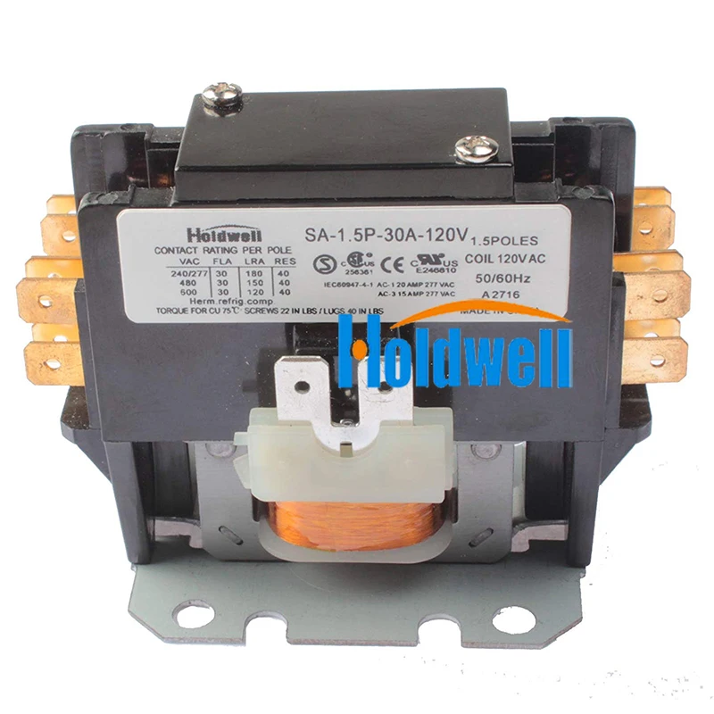 SA 1.5P 30A 120V контактор определенного назначения катушки 1 полюс нормально открытый