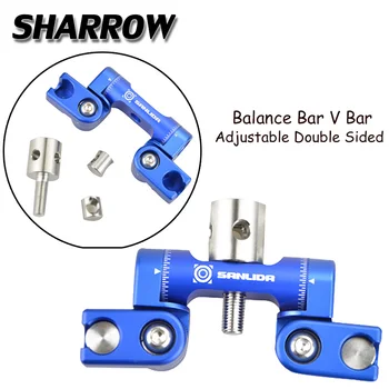 

Archery V Bar Compound Bow Balance Bar Adjustable Double Sided V Bar Damper Stabilizer Hunting Sports Bow And Arrow Accessories