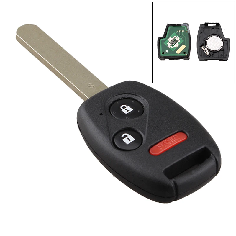 433Mhz 3 Buttons Keyless Entry Remote Key Fob Clicker with 46 Chip  CWTWB1U545 fit for Honda 2005 2006 2007 2008 Pilot 433mhz 2 buttons flip car remote key keyless entry with id63 80bit chip 41781 fit for mazda 3 bt 50