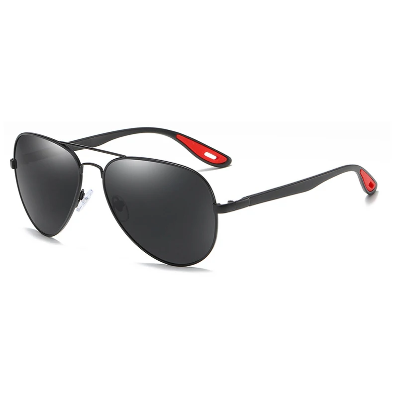 Black-Black SIMPRECT TR90 поляризационные солнцезащитные очки для мужчин UV400 Высокое качество пилот солнцезащитные очки ретро антибликовые водительские солнцезащитные очки для мужчин - Цвет линз: Black-Black