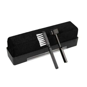 

3pcs Vinyl Record Home Soft Turntable Carbon Fiber Stylus Anti-Static Practical Cleaning Brush Set Tool Portable Phono