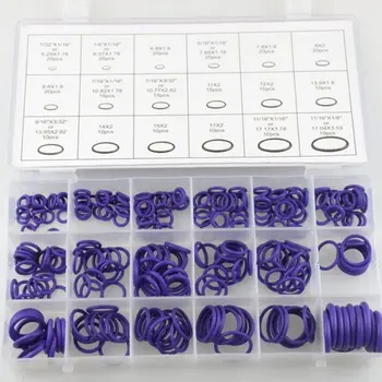 

270pcs/Box O-Ring Car Auto Vehicle Repair Rubber Ring Air Conditioning Compressor Seals Assortment Kit