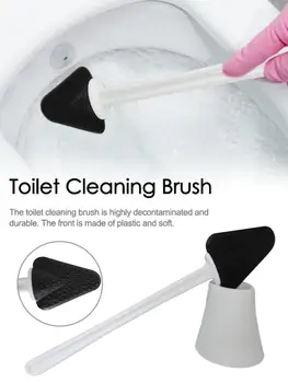 

Toilet Brush And Holder Toilet Scrape Tool Plastic Cleaning Brush Toilet Scraping Decontaminating Brush For Bathroom Use