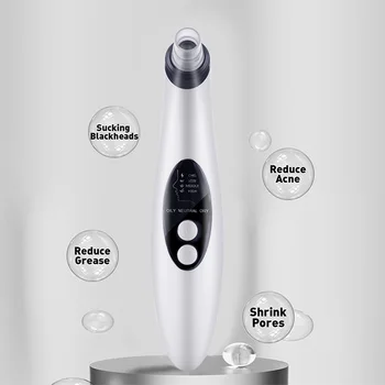 

4 Treatment Heads Face Cleaner Acne Removing Apparatus Magic Pores Cleaner Face Cleansing Instrument Massager Effective