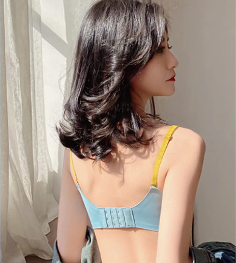 Summer Light Thin Breathable Lingerie Push Up Brassiere Deep V Bra Femme Unwired Breast Cover Refreshing Tops Womens Underwear