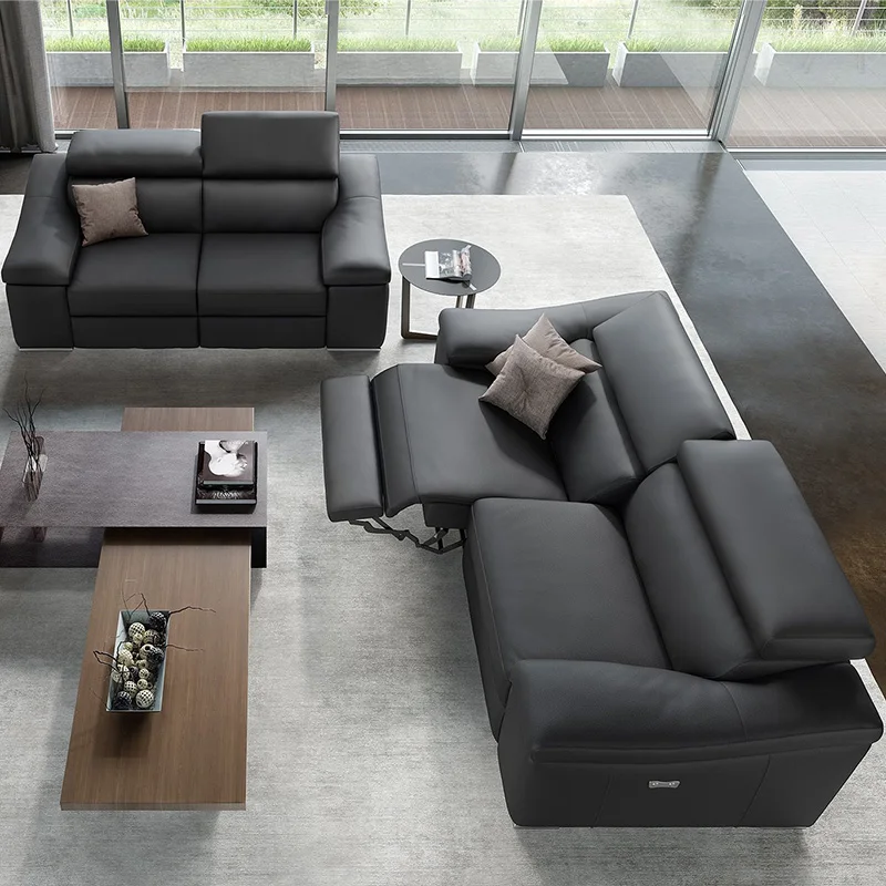 Sofá De la Sala eléctrica sofá Italia sofá De cuero genuino muebles De