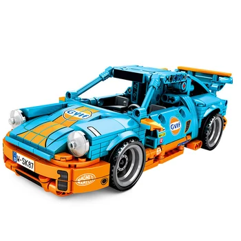 

Hot 517Pcs MOC Sports Car Bricks Small Particle Vehicle Building Block Set Model Educational Toy Gift For Children Kids Adults