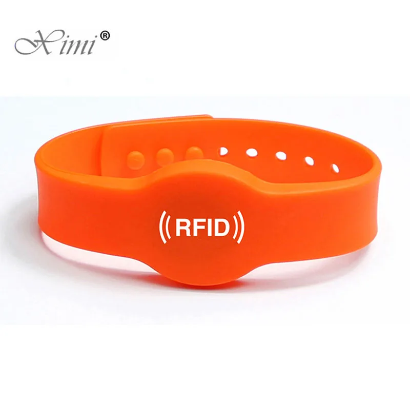 100 шт. в партии 125 кГц EM4100 TK4100 браслет RFID браслет ID карта силиконовый ремешок только для чтения карта контроля доступа