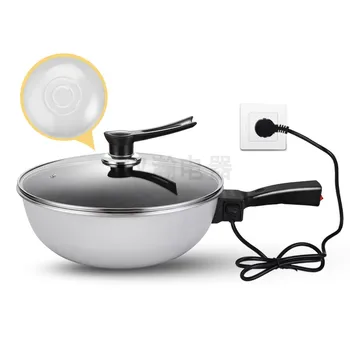 

Electric Wok Home Multi-function Electric Frying Pan Electric Skillet Smokeless Non-stick Cooker Thickened Electric Hot Pot