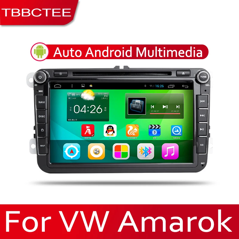 TBBCTEE Android 2 Din Автомобильный Радио Мультимедиа Видео плеер Авто Стерео gps карта для Volkswagen VW Amarok 2010~ медиа Navi DVD